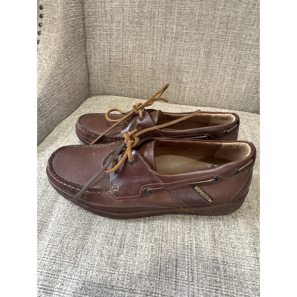 Men's Memphisto Spinnaker Boat Shoes Brown Size 9